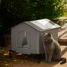 Winter Collapsible Cat Shelter Outdoor Cat House Weatherproof Feral Cat House UK