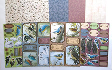 A4 Sheets Birds Decoupage