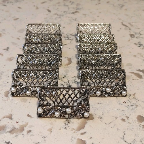 Metal place card holders - card, set