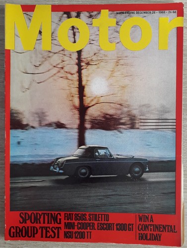 Motor magazine dec 1968 mini - magazine,