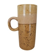 Vintage MCM Tan Drip Glazed