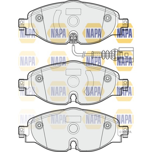 Brake pads set for audi - for, tt