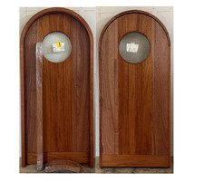 African Mahogany arched door