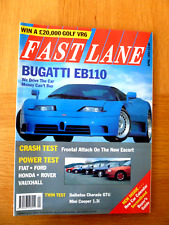 FAST LANE Magazine April 1992 New Escort, Daihatsu Charade GTti, Mini Cooper