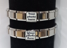 Custom Italian photo charms, 9mm charm compatible with Italian Charm bracelet