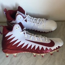 Nike Alpha Menace Pro American Football Cleats White Team Red UK 10.5
