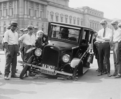 Auto wreck car - car, with