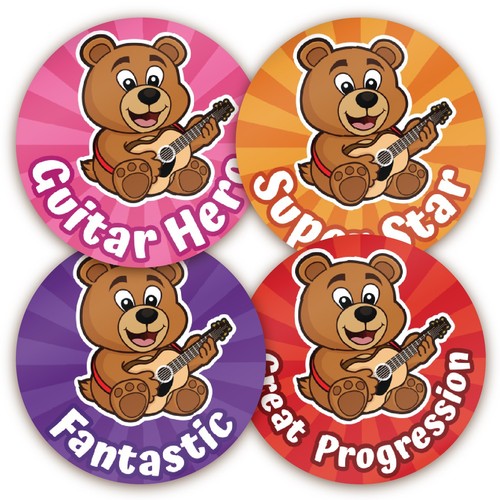 144 guitar star - 144, bears