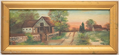 Antique virginia oil painting - oil,