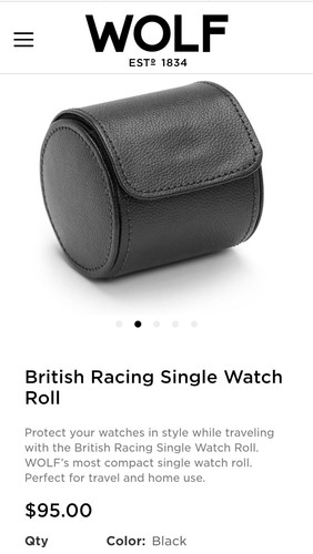 Wolf watch travel case - watch,