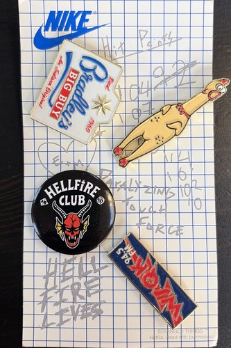 Nike stranger things pin badge - nike,