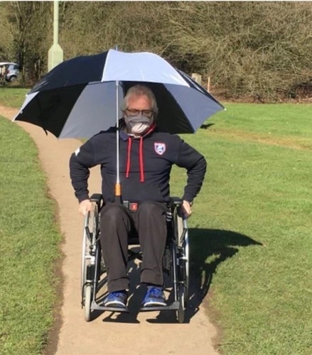 Mobility scooter umbrella - scooter,
