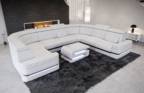 Sofa leather living area - leather,