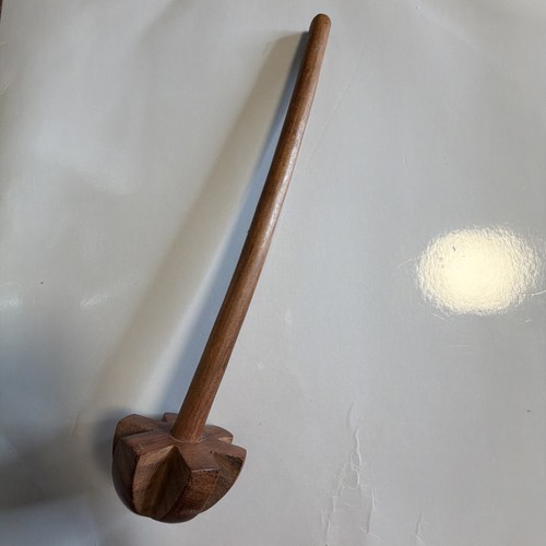 Wooden whisk beater - wooden,