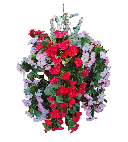 Artificial hanging basket - artificial,