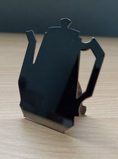 COFFEE POT SHAPED STAINLESS STEEL MAGNETIC NOVELTY FRIDGE MAGNET