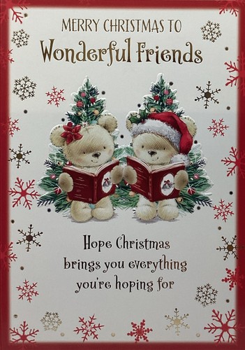 Friends christmas card - christmas, cute