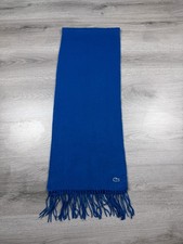 Lacoste Scarf Blue Wool Blend