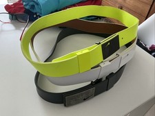 Set of 3 Nike Belts Neon Yellow, Black & White 43” (can Be Made Smaller)