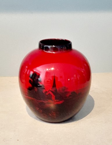 Royal doulton flambe vase - royal,