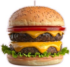 Catering van unit sticker Beefburger trailer decal hot food mobile sticker 1