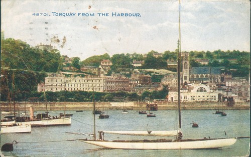 Torquay from the harbour - torquay;,