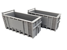 OO Gauge Set of 2 40 Yard RORO Skip Model Railway Scenery