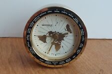 Vintage Wehrle World Time Travel Alarm Clock  Quartz Movement - Made in Germany
