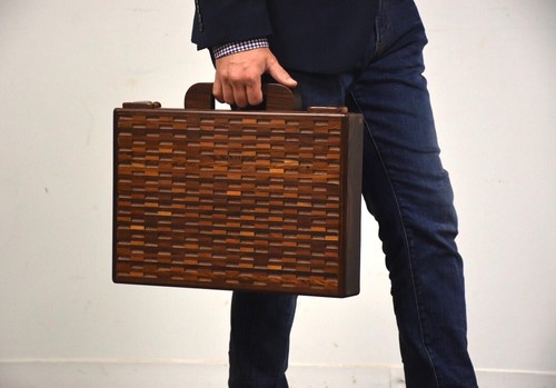 Brazilian rosewood briefcase - brazilian,