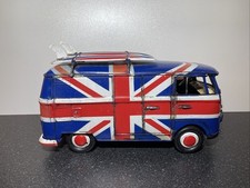 Modern Tinplate Volkswagen VW Camper Van Surf Wagon, Lesser Pavey