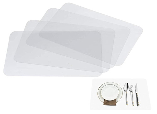 Clear place mats translucent - clear, mats,translucent