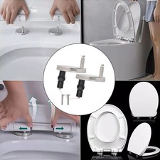 2pcs Toilet Seat Hinges Fittings Bathroom Universal Fasteners Bracket Suite