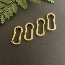 4 x Brass Key Escutcheon