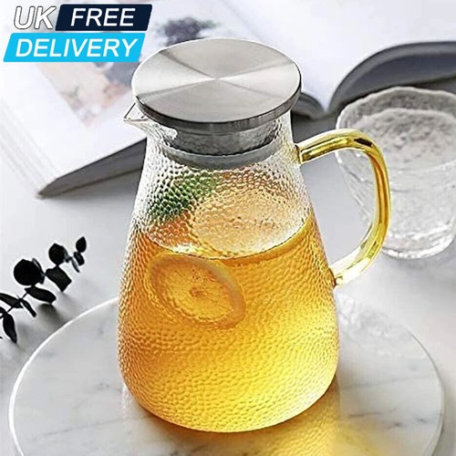 Glass water jug pitcher - 1.5l,