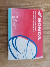 Honda SJ50 Bali Owner's Manual InEngkish And German