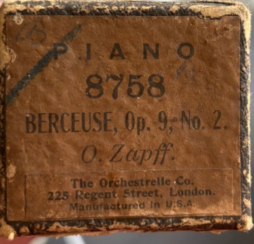 Vintage pianola roll - pianola,