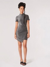 Apricot Dress UK 10 Metallic