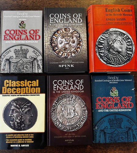 Job lot coin books - coin, spink