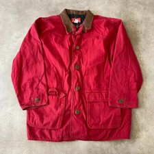 Marlboro Country Store Chore Jacket Mens Large USA Vintage Barn Coat, Red