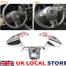 Steering Wheel Chrome Inserts Cover Trim For VW Golf Polo Jetta Caddy Touran