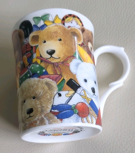 Vintage teddy bear mug - vintage,