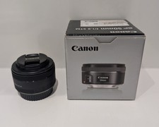 Canon EF 50mm F1.8 STM Lens - Black Opened Never Used Prime Lens