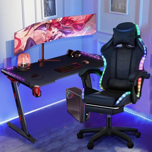 Reclining gaming chair with - reclining,
