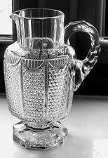 ANTIQUE ANGLO IRISH GLASS JUG