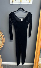 Vintage 90s Unitard Sz L Black