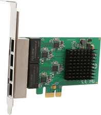Iocrest Syba 4 Port (Quad) Gigabit Ethernet PCI Express 2.1 PCI-E X1 Network Ada