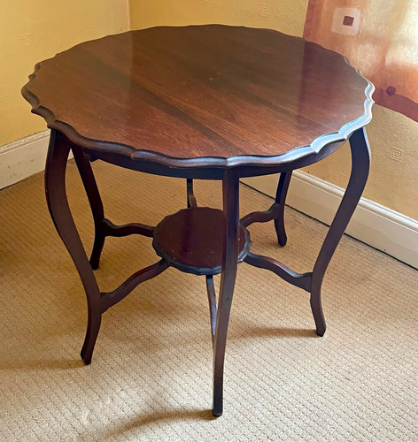 Edwardian rosewood side table - edwardian,