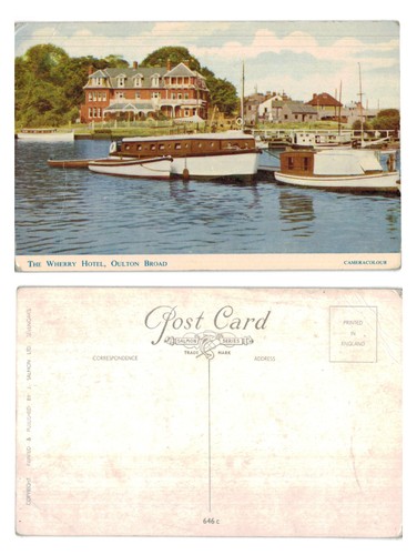 Postcard the wherry hotel - postcard,