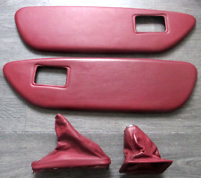 MGF Red Leather door inserts gear handbrake gaiter 75th Anniversary grenadine