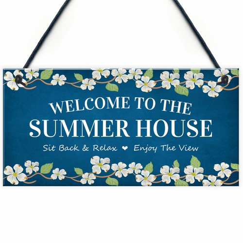 Welcome signs for summerhouse - welcome,